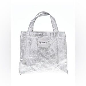 Madewell Metallic Silver Tote